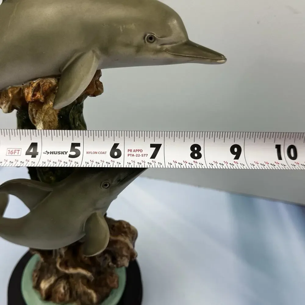 Wildlife Dolphins‎ Statue Crosa Collection Seaworld Edition Nautical Decor EUC